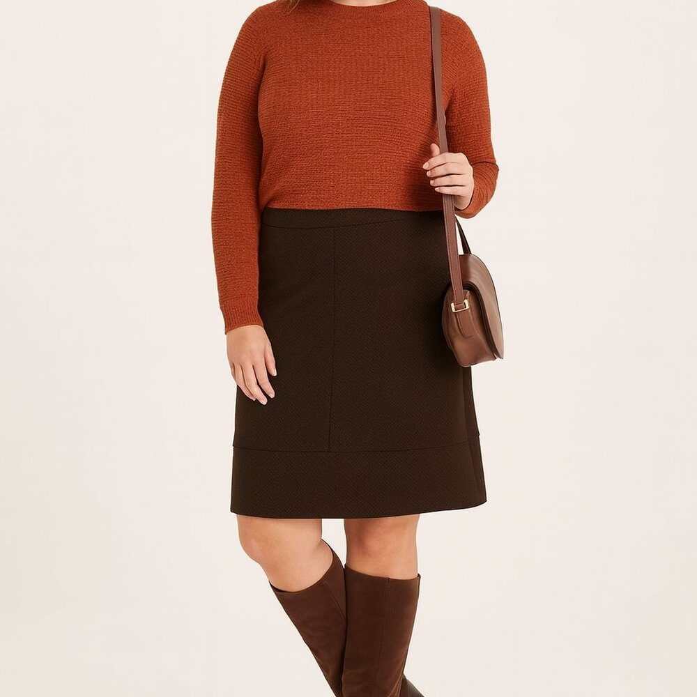 Classic Talbots Chocolate Brown Skirt